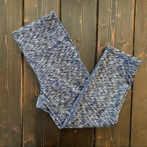 GapFit GFast Heathered Blue Workout Capri Medium